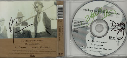 Smashing Pumpkins Cherub Rock - Fully Autographed UK CD single